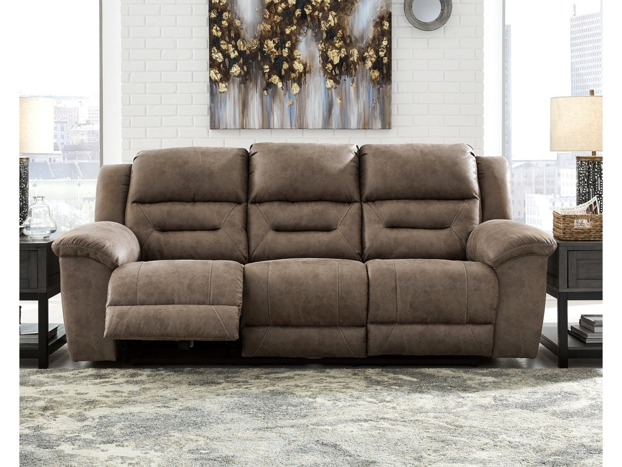 Stoneland Fossil Manual Reclining Sofa - Ornate Home