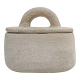 Figarden Tan Small Textured Round Box