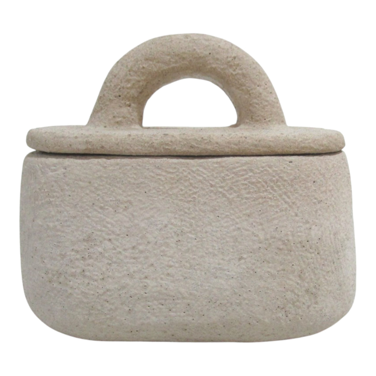 Figarden Tan Small Textured Round Box