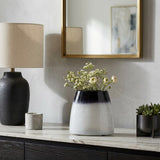 Dos Cabezas Blue/White Glass Ombre Vase