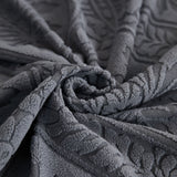 3D Baroque Floral Stretch Sofa Cover Elastic Polar Fleece Couch Slipcover with Straps - Ornate Home