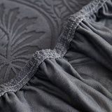 3D Baroque Floral Stretch Sofa Cover Elastic Polar Fleece Couch Slipcover with Straps - Ornate Home