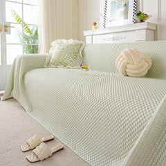 3D Bubble Textured Furniture Protector Throw Cover, Cooling Soft Woven Couch Cover - Ornate Home