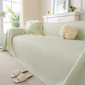 3D Bubble Textured Furniture Protector Throw Cover, Cooling Soft Woven Couch Cover - Ornate Home