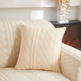 3D Embossed Geometric Couch Slipcover, Stretch Washable Non Slip Furniture Protector - Ornate Home