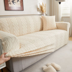 3D Embossed Geometric Couch Slipcover, Stretch Washable Non Slip Furniture Protector - Ornate Home