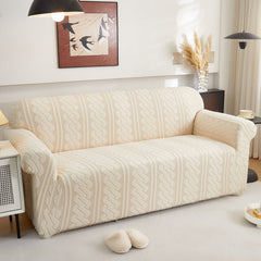 3D Embossed Geometric Couch Slipcover, Stretch Washable Non Slip Furniture Protector - Ornate Home