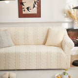 3D Embossed Geometric Couch Slipcover, Stretch Washable Non Slip Furniture Protector - Ornate Home
