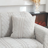 3D Embossed Geometric Couch Slipcover, Stretch Washable Non Slip Furniture Protector - Ornate Home