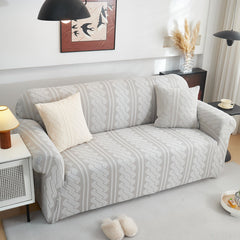 3D Embossed Geometric Couch Slipcover, Stretch Washable Non Slip Furniture Protector - Ornate Home