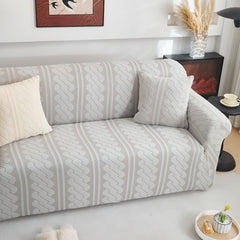 3D Embossed Geometric Couch Slipcover, Stretch Washable Non Slip Furniture Protector - Ornate Home