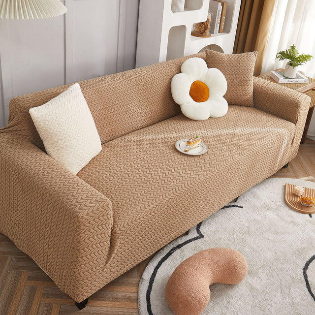 3D Geometric Stretch Sofa Slipcovers Non Slip Pet Friendly Washable Fitted Sofa Covers - Ornate Home