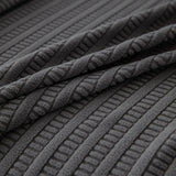 3D Grid Jacquard Sofa Cover, High Stretch Plush Waffle Couch Slipcover with Tie Straps - Ornate Home