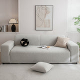 3D Grid Jacquard Sofa Cover, High Stretch Plush Waffle Couch Slipcover with Tie Straps - Ornate Home