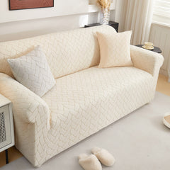 3D Jacquard Couch Slipcover, Washable Non Slip Soft Couch Sofa Cover for Kids, Pets - Ornate Home