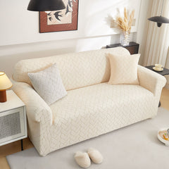 3D Jacquard Couch Slipcover, Washable Non Slip Soft Couch Sofa Cover for Kids, Pets - Ornate Home