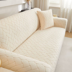 3D Jacquard Couch Slipcover, Washable Non Slip Soft Couch Sofa Cover for Kids, Pets - Ornate Home