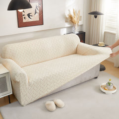 3D Jacquard Couch Slipcover, Washable Non Slip Soft Couch Sofa Cover for Kids, Pets - Ornate Home