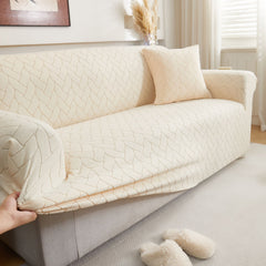 3D Jacquard Couch Slipcover, Washable Non Slip Soft Couch Sofa Cover for Kids, Pets - Ornate Home
