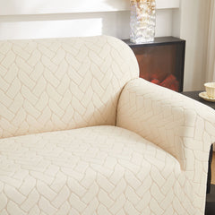 3D Jacquard Couch Slipcover, Washable Non Slip Soft Couch Sofa Cover for Kids, Pets - Ornate Home
