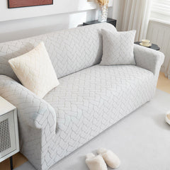 3D Jacquard Couch Slipcover, Washable Non Slip Soft Couch Sofa Cover for Kids, Pets - Ornate Home