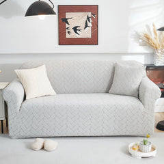 3D Jacquard Couch Slipcover, Washable Non Slip Soft Couch Sofa Cover for Kids, Pets - Ornate Home