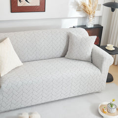 3D Jacquard Couch Slipcover, Washable Non Slip Soft Couch Sofa Cover for Kids, Pets - Ornate Home