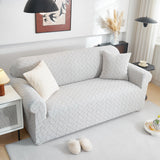3D Jacquard Couch Slipcover, Washable Non Slip Soft Couch Sofa Cover for Kids, Pets - Ornate Home