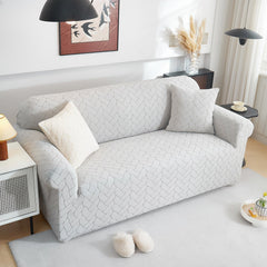 3D Jacquard Couch Slipcover, Washable Non Slip Soft Couch Sofa Cover for Kids, Pets - Ornate Home
