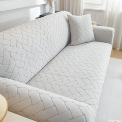 3D Jacquard Couch Slipcover, Washable Non Slip Soft Couch Sofa Cover for Kids, Pets - Ornate Home