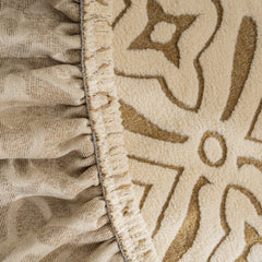 3D Jacquard Geometric Sofa Cover, High Stretch Soft Polar Fleece Slipcover for Couch - Ornate Home