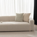 3D Jacquard Geometric Sofa Cover, High Stretch Soft Polar Fleece Slipcover for Couch - Ornate Home