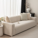 3D Jacquard Geometric Sofa Cover, High Stretch Soft Polar Fleece Slipcover for Couch - Ornate Home
