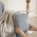 3D Jacquard Leaf Pattern Couch Slipcover, High Stretch Washable Textured Sofa Cover - Ornate Home