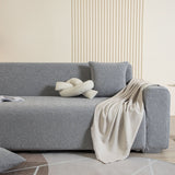 3D Jacquard Leaf Pattern Couch Slipcover, High Stretch Washable Textured Sofa Cover - Ornate Home