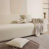 3D Jacquard Leaf Pattern Couch Slipcover, High Stretch Washable Textured Sofa Cover - Ornate Home