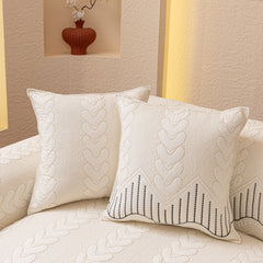 3D Quilted Thick Cotton Sofa Cover Non-Slip Couch Throw for Fabric & Leather Sofas - Ornate Home