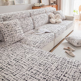 Stretch Individual Cushion Slipcovers, Furniture Protector with Elastic Bottom, Couch Cover Replacement