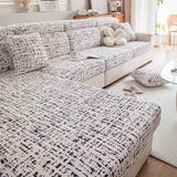 Stretch Individual Cushion Slipcovers, Furniture Protector with Elastic Bottom, Couch Cover Replacement