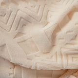 High Stretch Embossed Geometric Slipcover for Couch, Cozy Plush Fleece Couch Cover