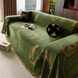 Leopard Sofa Cover Blanket Stylish Furniture Protector Throw for Couches & Loveseats