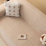 Jacquard Textured Couch Cover Throw, Soft Thick Decorative Slipcover for Couch