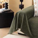 Jacquard Textured Couch Cover Throw, Soft Thick Decorative Slipcover for Couch