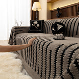 Jacquard Fleece Throw Blanket for Couch Plush Fuzzy Cozy Soft Blankets and Throws for Sofa