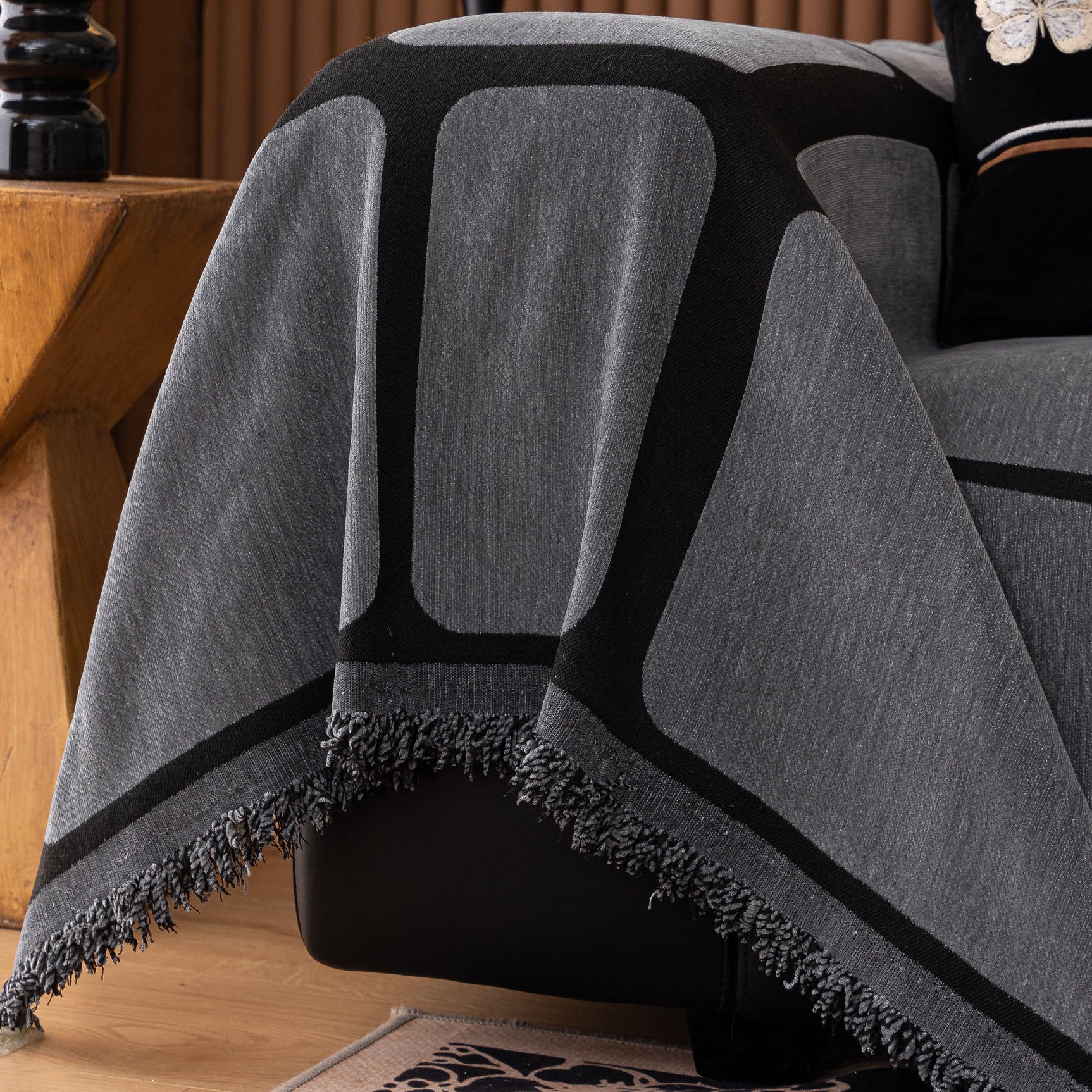 Modern Geometric Sofa Cover Decorative Couch Throw Blanket Furniture Protector