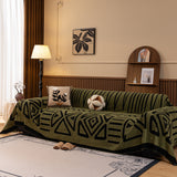 Boho Plush Couch Cover Bohemian Throw Blanket Decor Covers Sofa Chair Furniture Bed