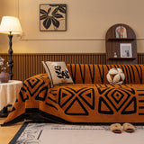 Boho Plush Couch Cover Bohemian Throw Blanket Decor Covers Sofa Chair Furniture Bed