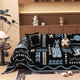 Boho Chic Woven Throw Blanket for Couch, Washable Couch Cover for Pets, Dogs, Cats