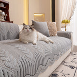 3D Quilted Thick Cotton Sofa Cover Non-Slip Couch Throw for Fabric & Leather Sofas