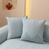 3D Quilted Thick Cotton Sofa Cover Non-Slip Couch Throw for Fabric & Leather Sofas